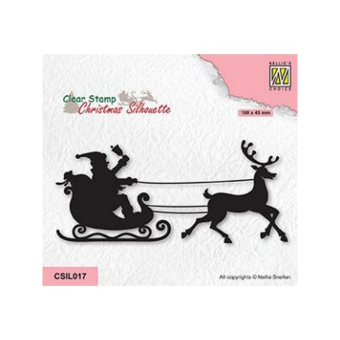 Nellie Snellen • Christmas silhouette clear Stempel Ho Ho