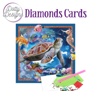 Dotty Designs Diamonds Cards - Sea turtle