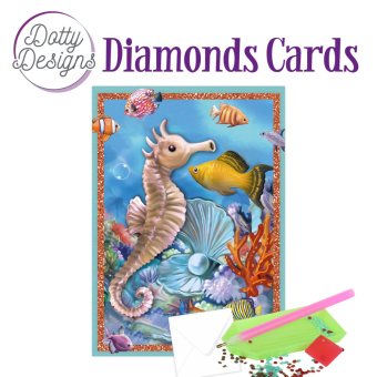Dotty Designs Diamonds Cards - Sea Horse