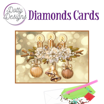 Dotty Designs Diamond Cards - Christmas Candles 1182
