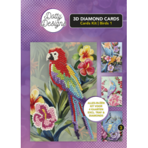 Dotty Designs Diamond 3D Cards Kit 03 Birds