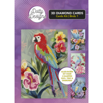 Dotty Designs Diamond 3D Cards Kit 03 Birds