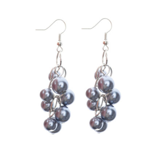 DIY oorbel donkergrijs