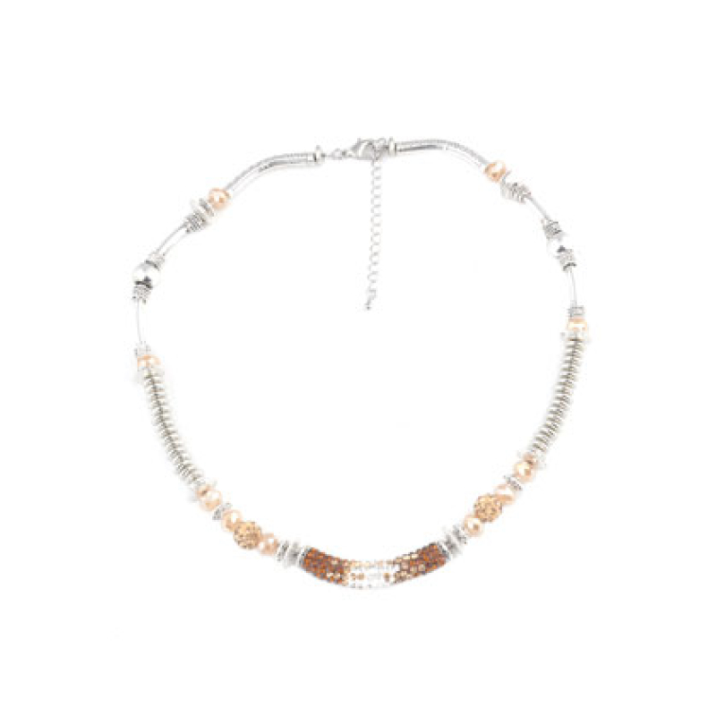 DIY ketting bruin/beige