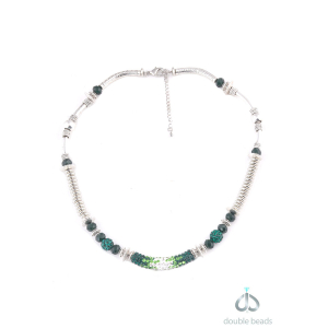 DIY ketting donkergroen