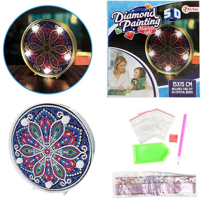 Diamond painting lamp mandala 