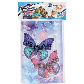 Diamond painting notitieboek vlinder