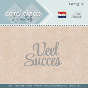 Card Deco Essentials - Dies - Veel Succes