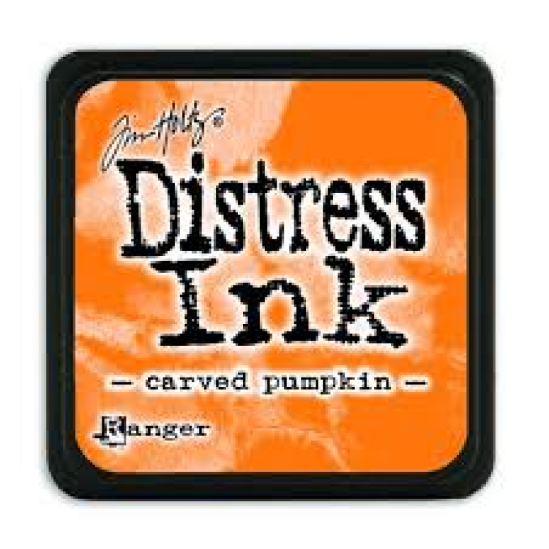 Mini Distress ink: Carved pumpkin