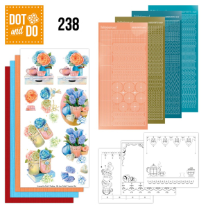 Dot and Do 238 - Jeanine's Art - Blue Flowers