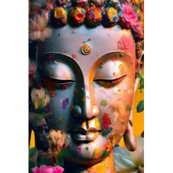 Damond painting canvas 50x40cm, painting 45x35cm Buddhahoofd
