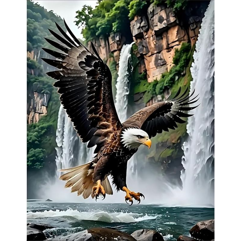 Diamond painting canvas 50x40cm, painting 45x35cm: Arend