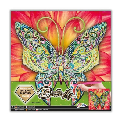 Diamond painting grafix vlinder 30x30 