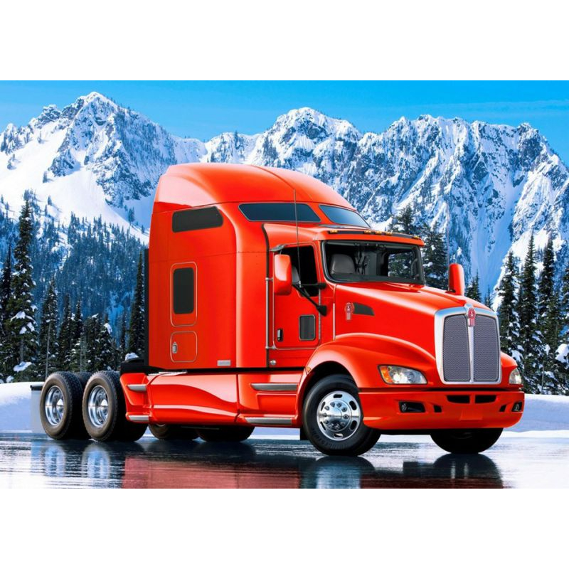 Diamond painting canvas 50x40cm, painting 45x35cm: Truck