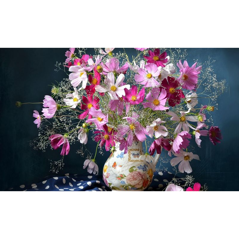 Diamond painting kit 25x15cm: bloemen