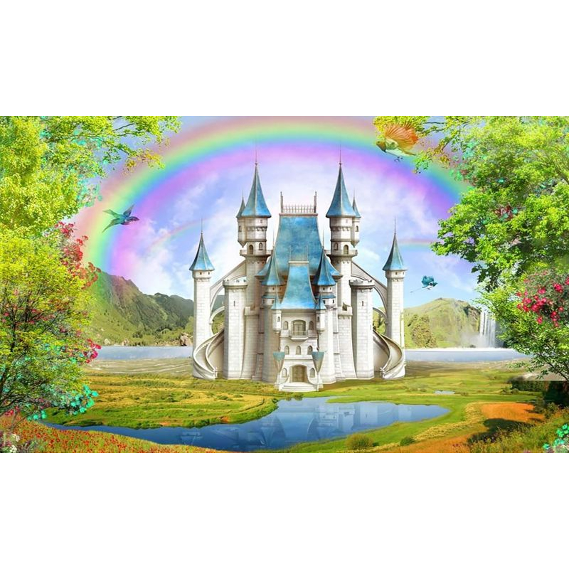 Diamond painting kit 25x15cm: kasteel
