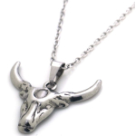 Ketting stainless steel met hanger Bull