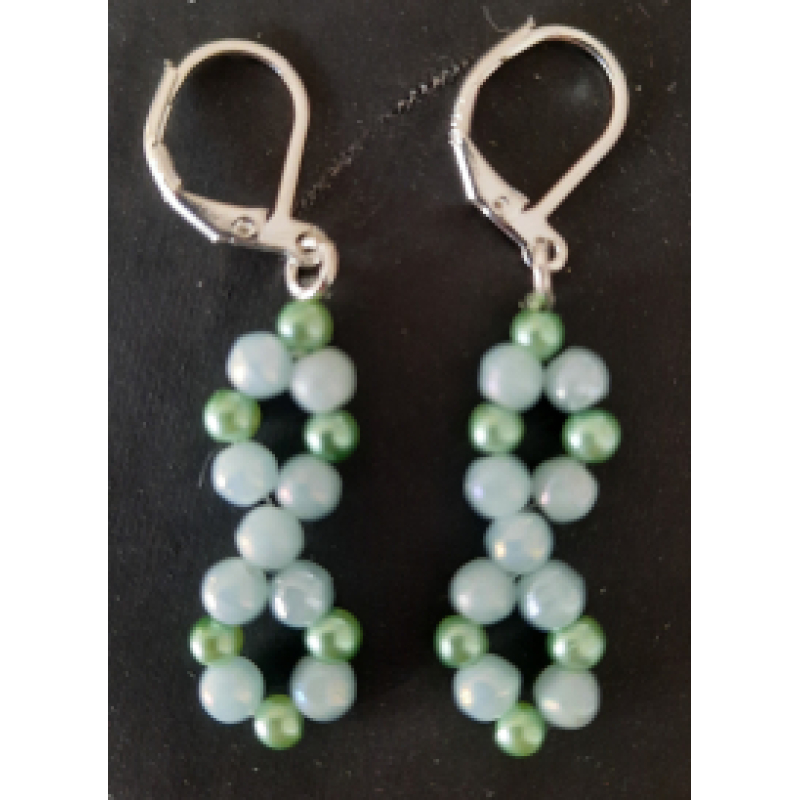 Oorbellen oneindigheid in mintgroen