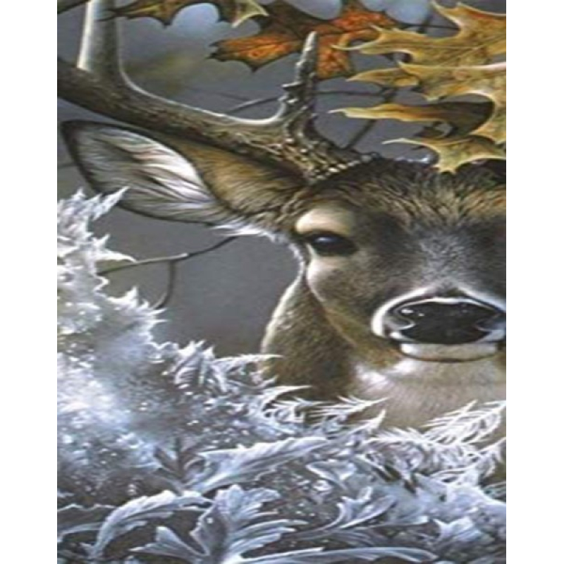 Mona Lisa diamond painting 50x40cm: hert in struik