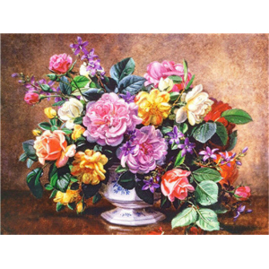 Hi Stone diamond painting pakket 50x40  (43.5 x 32.5cm): Bloemen