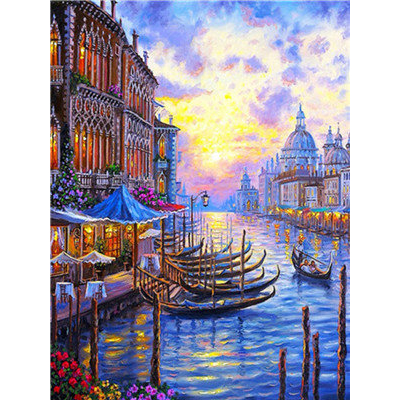 Hi Stone Diamond painting pakket 50x40 (43.5 x 32.5cm): Bootjes