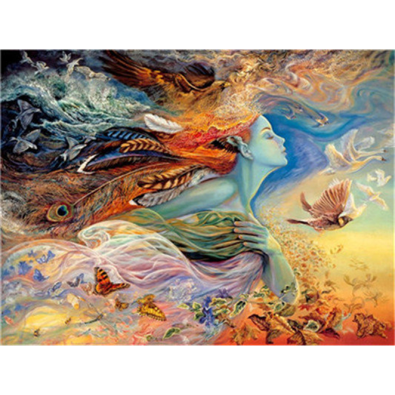 Hi Stone Diamond painting pakket 50x40 (43.5 x 32.5cm): Vrouw fantasy (2)