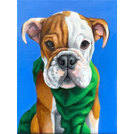 Mona Lisa diamond painting 40x30cm: hond