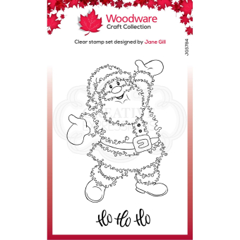 Woodware • Festive fuzzies clear singles stempel Santa (stamp)