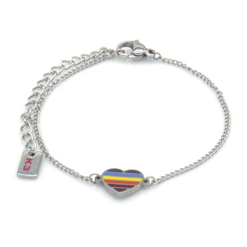 Kinderarmband K3 Stainless steel Heart