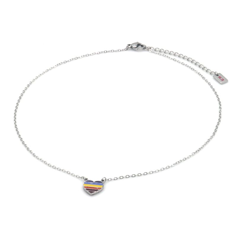 Kinderketting K3 Stainless steel Heart