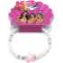 Kinderarmband K3 Zeesterren wit/rose