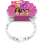 Kinderarmband K3 Zeesterren wit