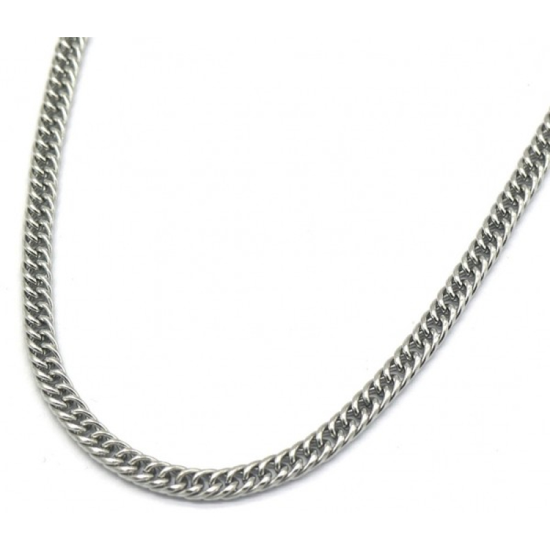 Ketting stainless steel 4mm 40-45cm zilverkleur