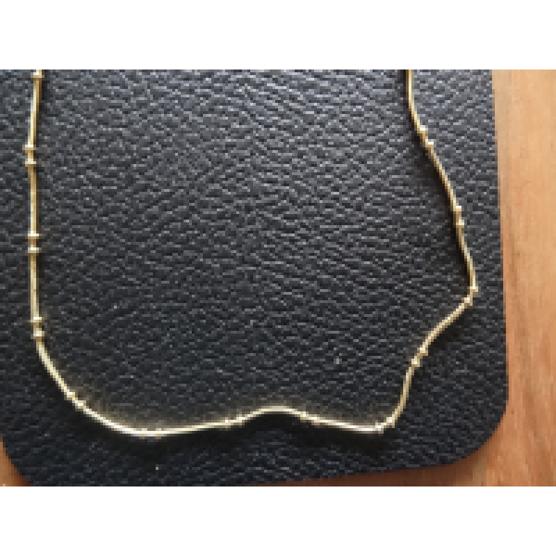 Ketting  goudkleurig nikkelvrij met bolletjes