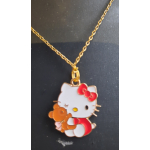 Kinderketting als hanger een kat met beer