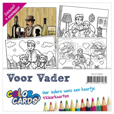 Color Cards 3 - Yvonne Creations - Voor Vader