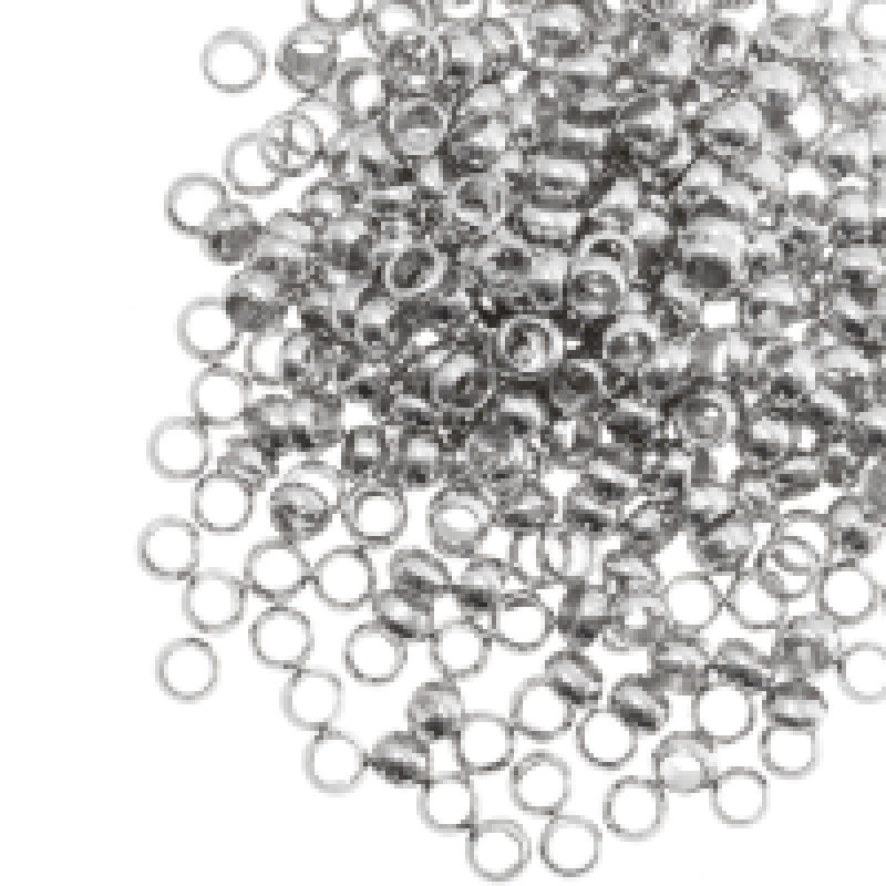 Knijpkralen (Binnenmaat 1.8 mm) Antiek Zilver (100 Stuks)