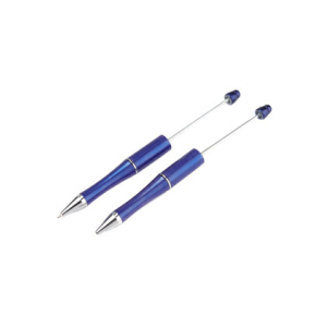 DIY Kunststof/metalen kralenpen 15cm blauw