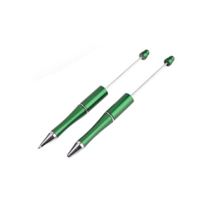 DIY Kunststof/metalen kralenpen 15cm groen