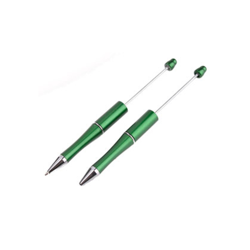 DIY Kunststof/metalen kralenpen 15cm groen