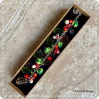 Herfstarmband armband (lampwork)