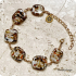 Frit armband bruin (lampwork)
