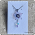 Bloemhanger van glas met ketting (lampwork)