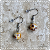 Cabochon sieradenset bruin tinten