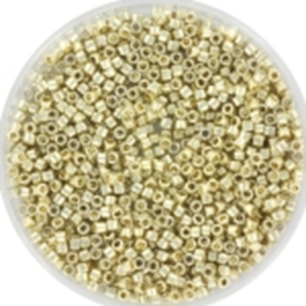 Miyuki delica's 11/0 - duracoat galvanized silver 1831 (5 gram = ± 1000stuks)