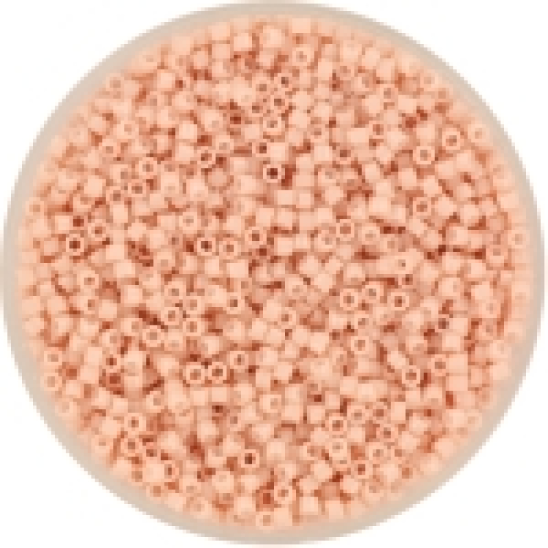 miyuki delica's 11/0 - opaque salmon 206-1 (5 gram ± 1000stuks)