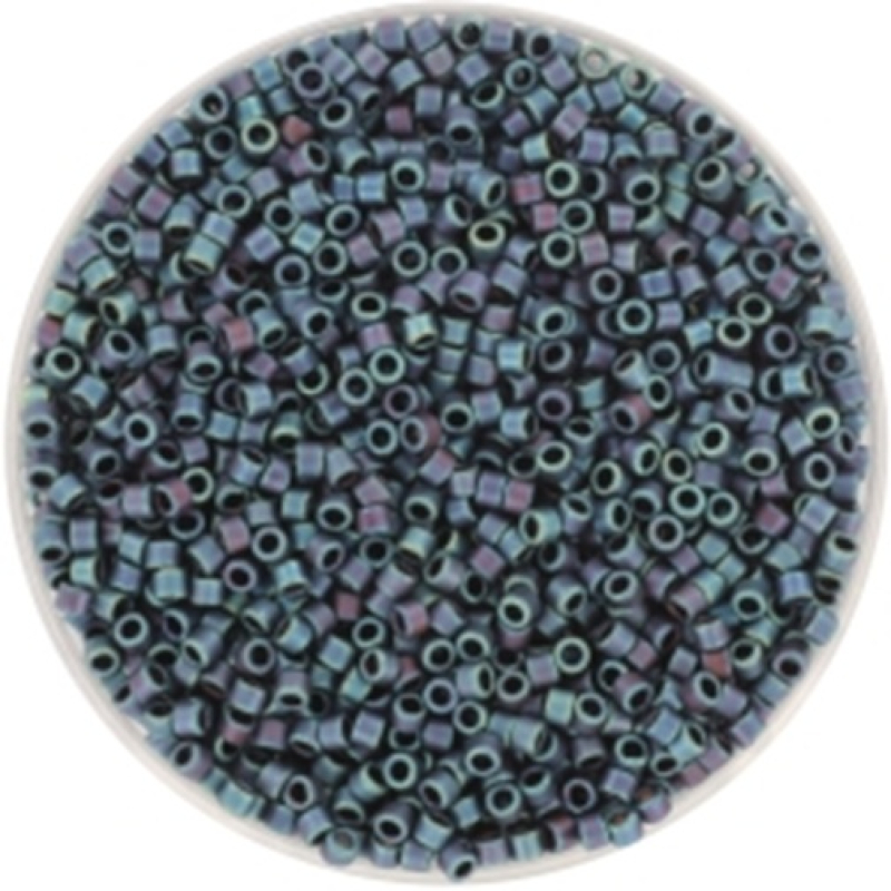 Miyuki delica's 11/0 - metallic matte iris blue 325 5 gram 