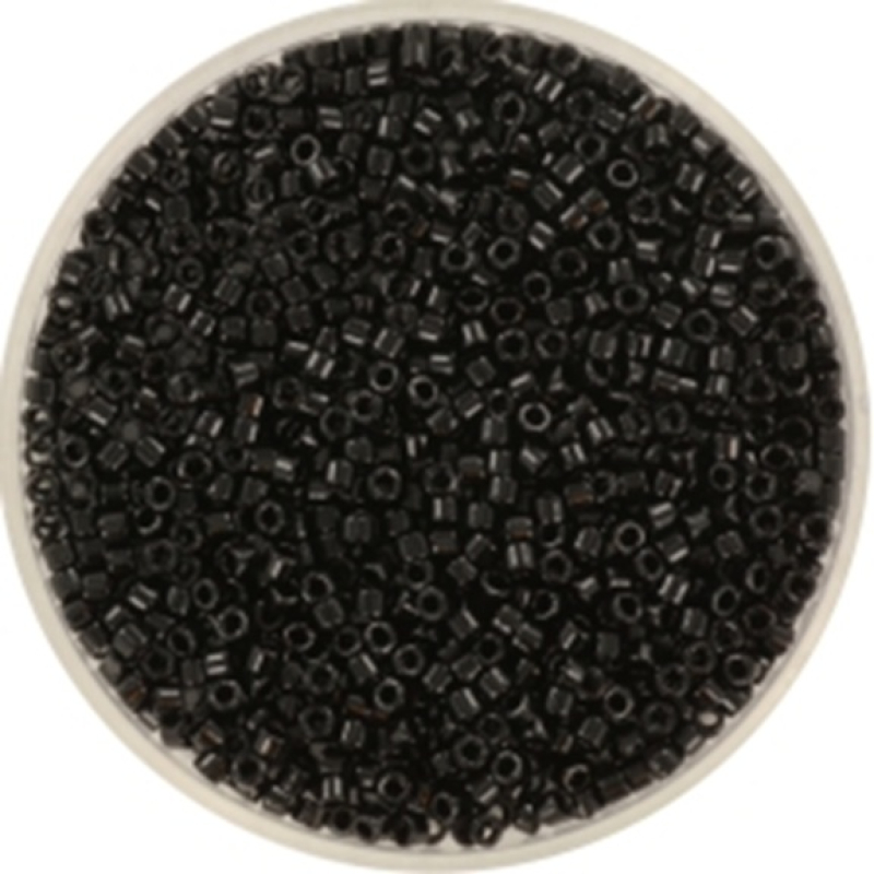 miyuki delica's 11/0 - Opaque black DB-10 (5 gram ± 1000stuks)