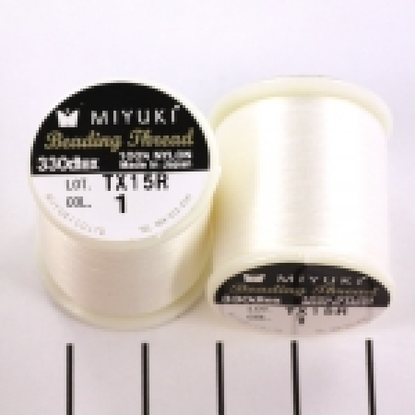 Miyuki beading draad 50 meter - wit