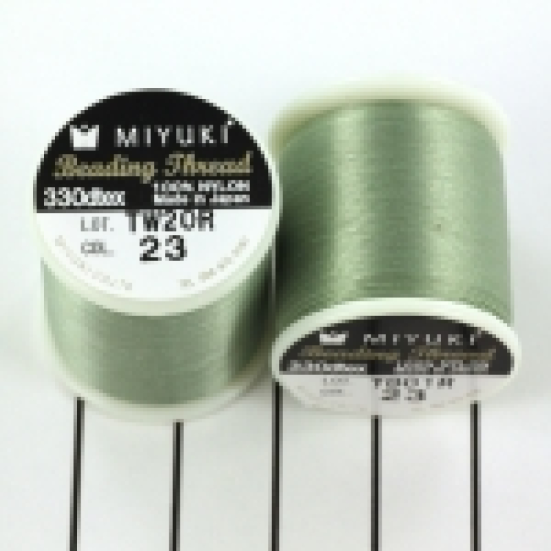 Miyuki beading draad 50 meter - zeegroen 1 klosje